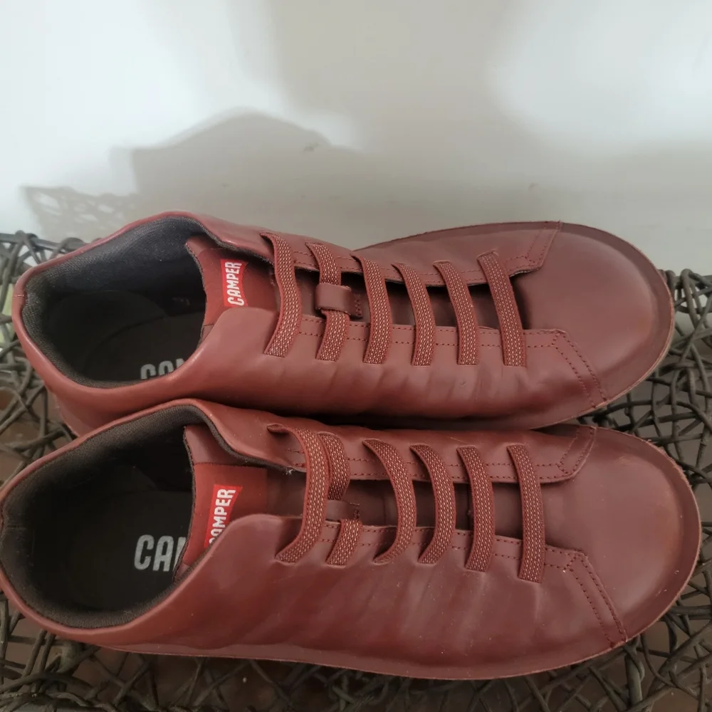 Camper Beetle Casual Ankle Shoes Boots Red Brown Size  11 U.S 45 EU - Picture 12 of 14